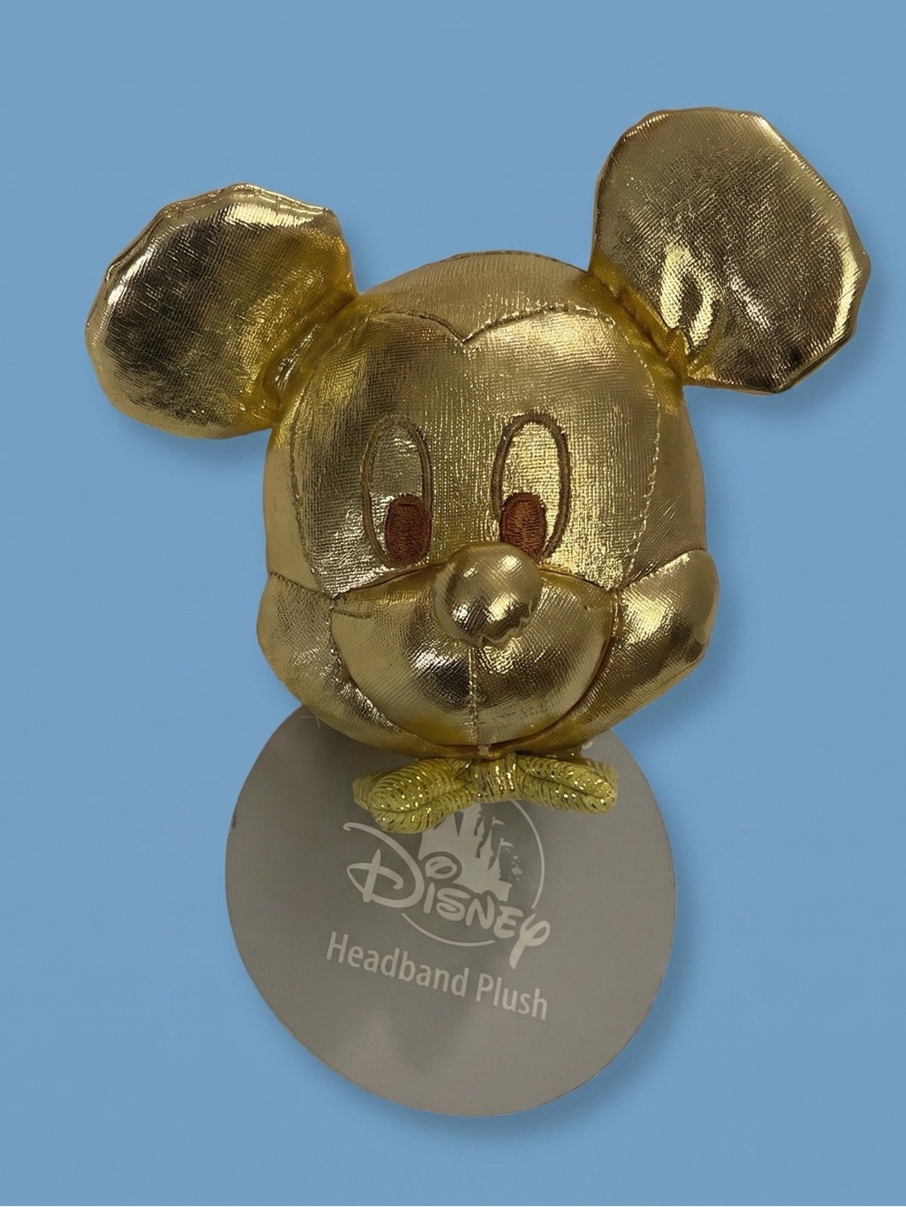 Disney Parks Mickey Mouse Gold Headband Plush